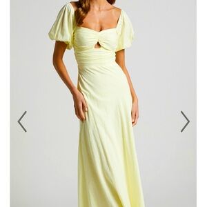 Gorgeous Pastel Yellow Wedding Guest Dress